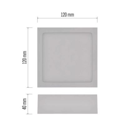 LED Плафон NEXXO LED/7,6W/230V 3000/3500/4000K 12x12 см бял