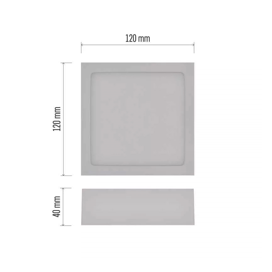 LED Плафон NEXXO LED/7,6W/230V 3000/3500/4000K 12x12 см бял