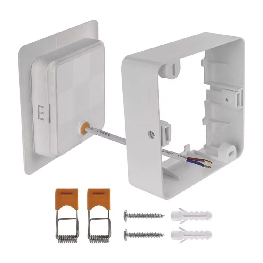 LED Плафон LED/9W/230V 12x12 см бял