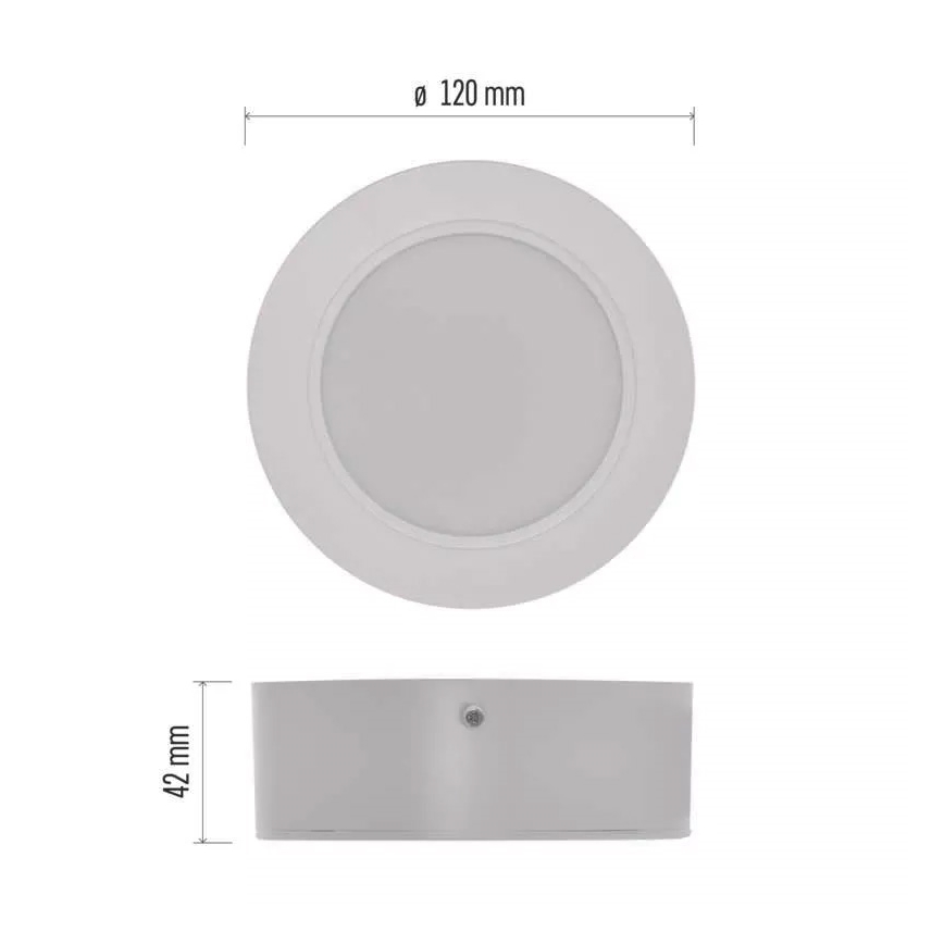 LED Плафон LED/9W/230V Ø 12 см бял