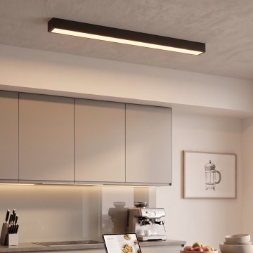 LED Плафон/полилей на кабел LED/44W/230V 3000K 120 cm черен