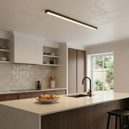 LED Плафон/полилей на кабел LED/44W/230V 3000K 120 cm черен