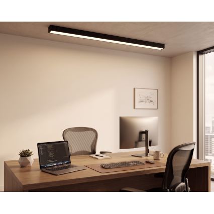 LED Плафон/полилей на кабел LED/44W/230V 3000K 120 cm черен