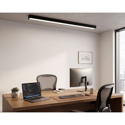 LED плафон/полилей на кабел LED/44W/230V 4000K 120 cm черен