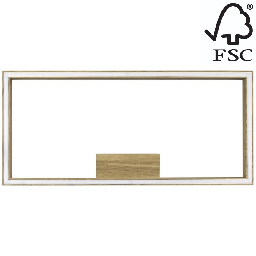 LED Плафон RAMME LED/34W/230V матов дъб - FSC сертифициран