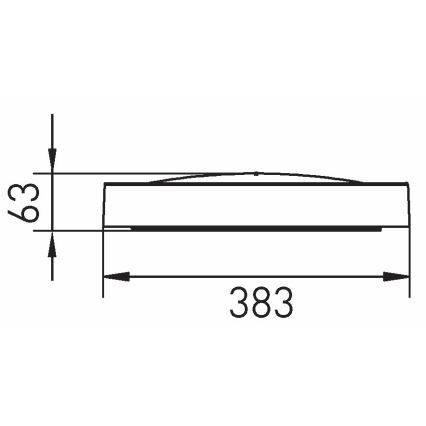 LED Плафон SAMER LED/24W/230V 4000K