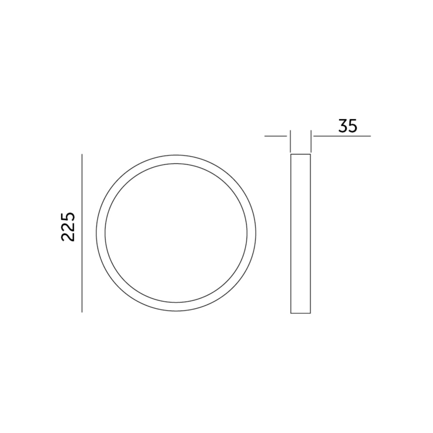 LED Плафон SIGARO CIRCLE LED/18W/230V 4000K IP40
