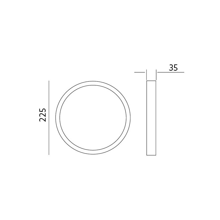 LED Плафон SIGARO CIRCLE LED/24W/230V 4000K IP40