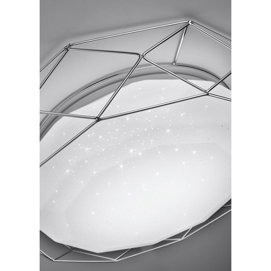 LED Плафон SVEN LED/24W/230V Ø 43 см лъскав хром