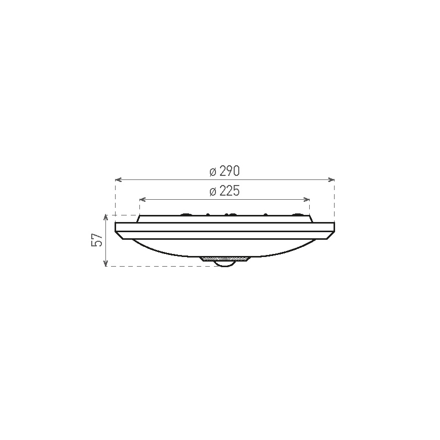 LED Плафон със сензор и авариен модул MANA LED/16W/230V1500 mAh 4000K