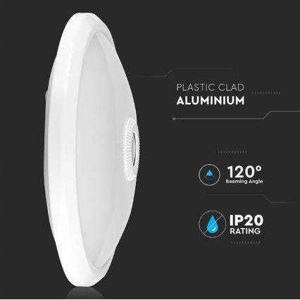 LED Плафон със сензор SAMSUNG CHIP LED/12W/230V 4000K