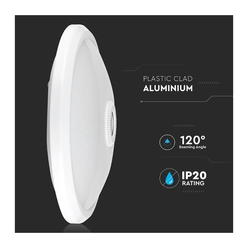 LED Плафон със сензор SAMSUNG CHIP LED/12W/230V 4000K