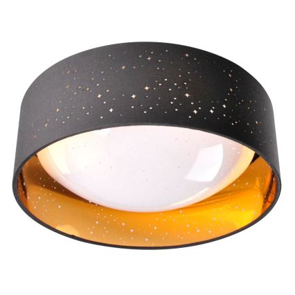 LED Плафон TULUZA LED/18W/230V Ø 32 см черен