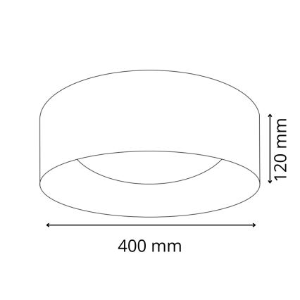 LED Плафон TULUZA LED/24W/230V Ø 40 см бял