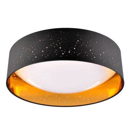 LED Плафон TULUZA LED/24W/230V Ø 40 см черен