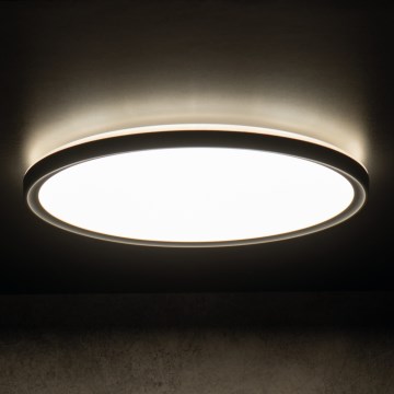 LED Плафон за баня AZPO LED/11,8W/230V Ø 22,5 см IP54 черен