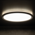 LED Плафон за баня AZPO LED/11,8W/230V Ø 22,5 см IP54 черен