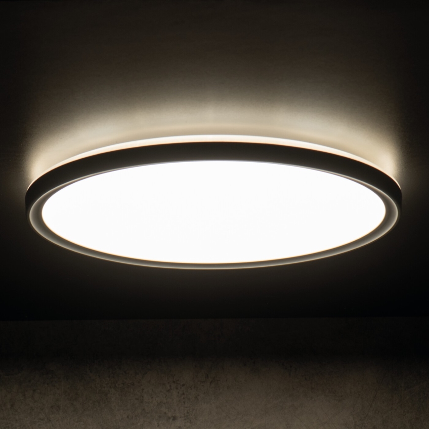 LED Плафон за баня AZPO LED/18,5W/230V Ø 29 см IP54 черен