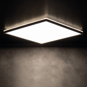 LED Плафон за баня AZPO LED/22W/230V 42x42 см IP54 черен