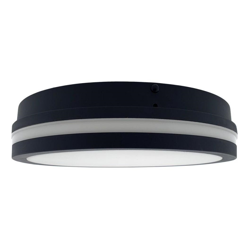 LED Плафон за баня ELLÉ LED/24W/230V 3000/4000/6500K Ø 26 см IP54 антрацит