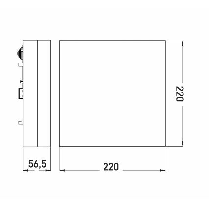 LED Плафон за баня LED/12W/230V 3000/4000/6000K 22x22 см IP44