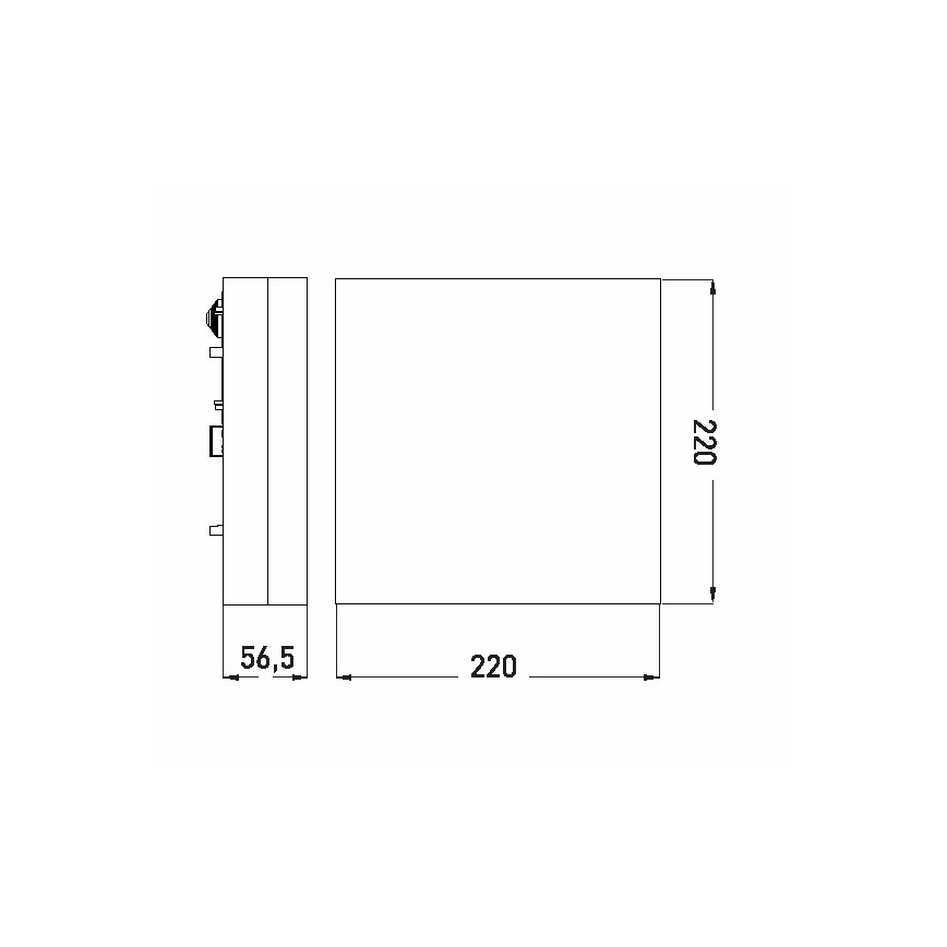 LED Плафон за баня LED/12W/230V 3000/4000/6000K 22x22 см IP44