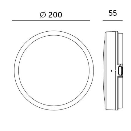 LED Плафон за баня LED/12W/230V 3000/4000/6500K IP65 Ø 20 см бял