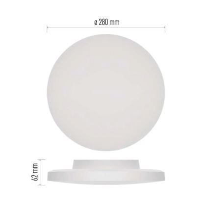 LED Плафон за баня LED/15W/230V 3000/4000/5700K IP55 бял