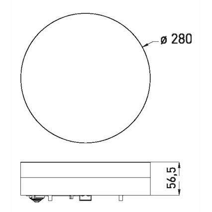 LED Плафон за баня LED/18W/230V 3000/4000/6000K Ø 28 см IP44