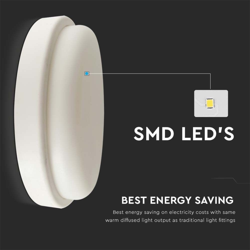LED Плафон за баня LED/18W/230V 3000K IP54