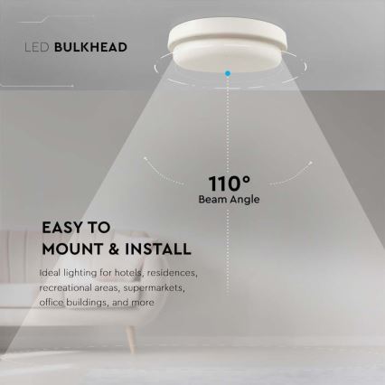 LED Плафон за баня LED/18W/230V 3000K IP54