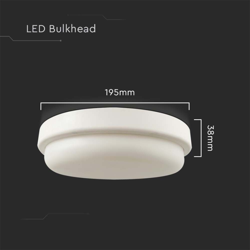 LED Плафон за баня LED/18W/230V 3000K IP54