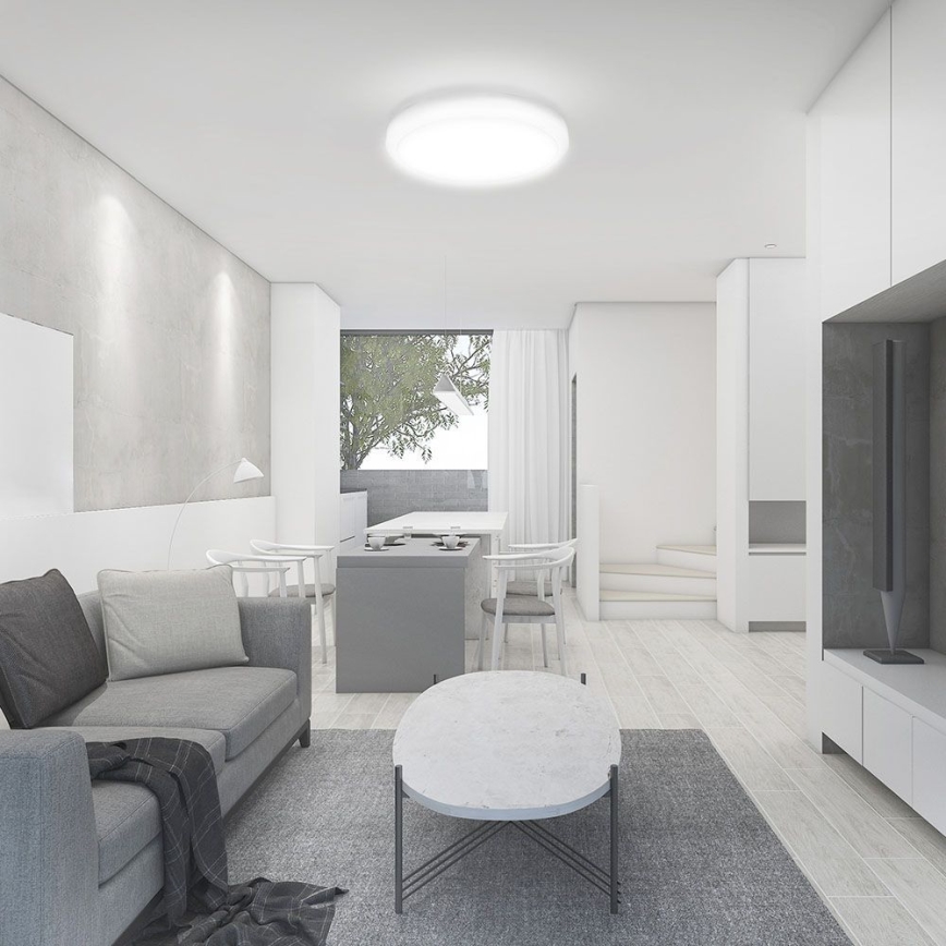 LED Плафон за баня LED/18W/230V 4000K IP44 Ø 22,5 см бял