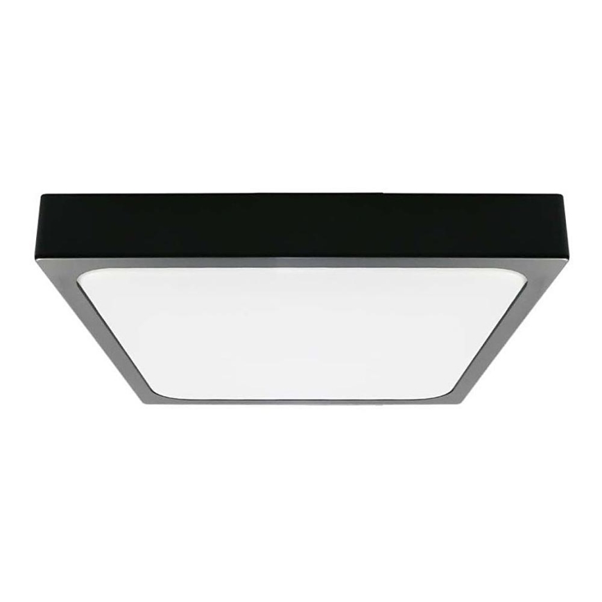 LED Плафон за баня LED/18W/230V 6500K IP44 22,5x22,5 см черен