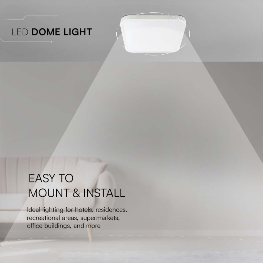 LED Плафон за баня LED/18W/230V 6500K IP44 бял