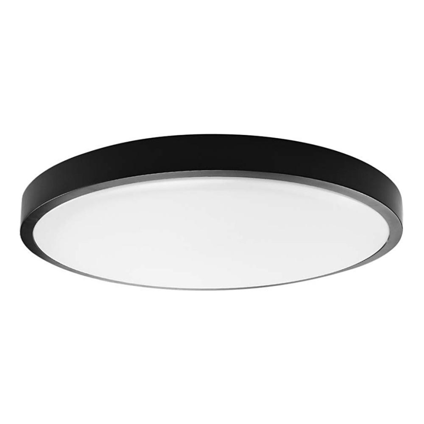 LED Плафон за баня LED/18W/230V 6500K IP44 Ø 25 см черен