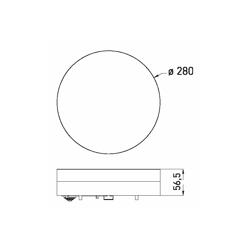 LED Плафон за баня LED/24W/230V 3000/4000/6000K Ø 28 см IP44