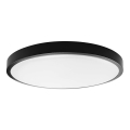 LED Плафон за баня LED/24W/230V 3000K IP44 Ø 29,5 см черен