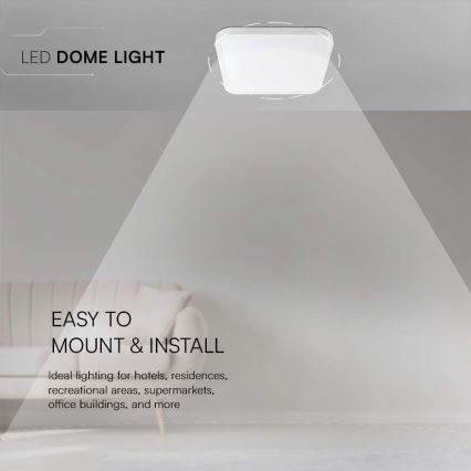 LED Плафон за баня LED/24W/230V 4000K IP44 бял