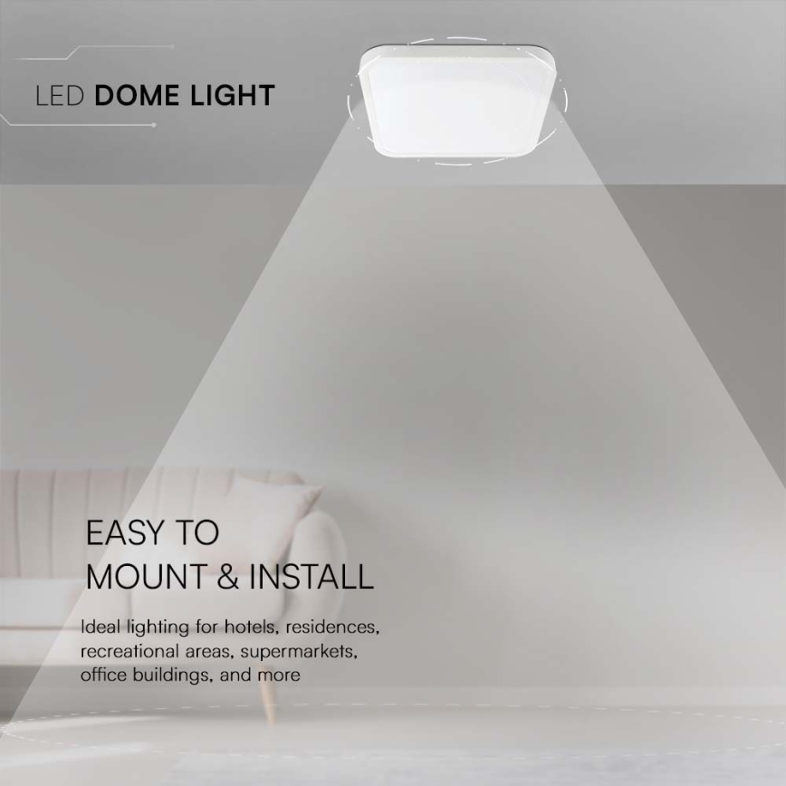 LED Плафон за баня LED/24W/230V 4000K IP44 бял