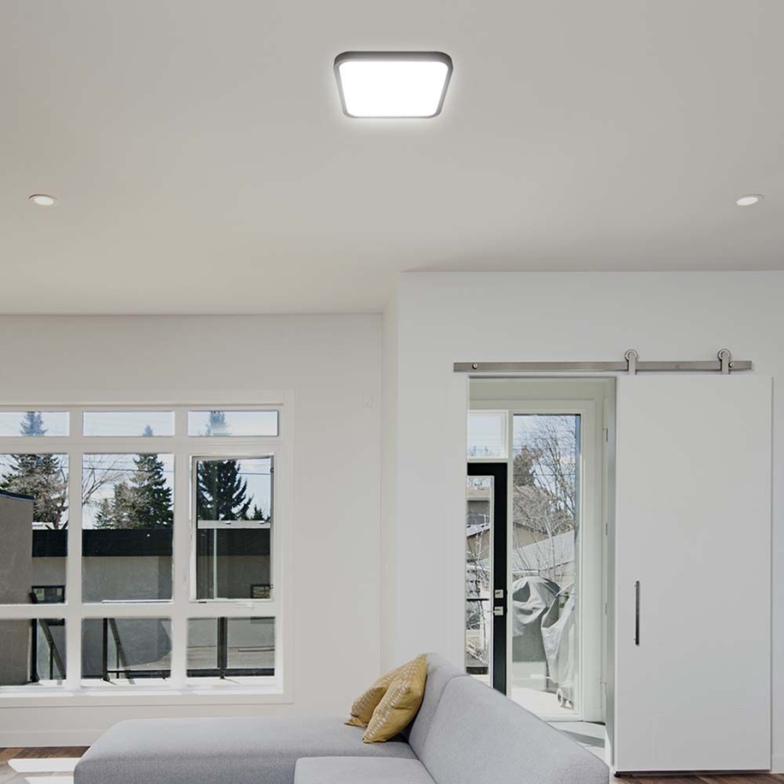 LED Плафон за баня LED/24W/230V 4000K IP44 черен