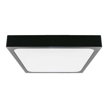 LED Плафон за баня LED/24W/230V 6500K IP44 29,5x29,5 см черен