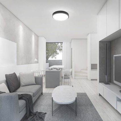 LED Плафон за баня SAMSUNG CHIP LED/24W/230V IP44 4000K Ø 29 см черен