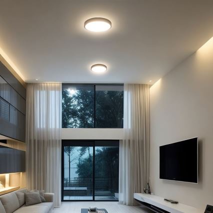 LED Плафон за баня SAMSUNG CHIP LED/24W/230V IP44 6500K Ø 29 см черен