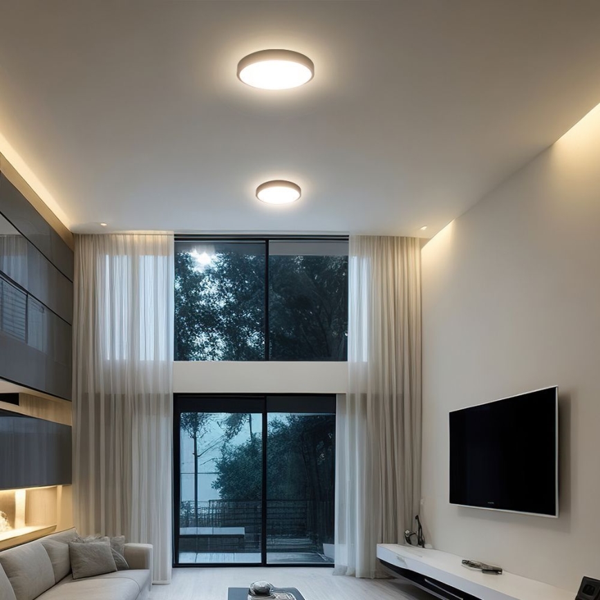 LED Плафон за баня SAMSUNG CHIP LED/24W/230V IP44 6500K Ø 29 см черен