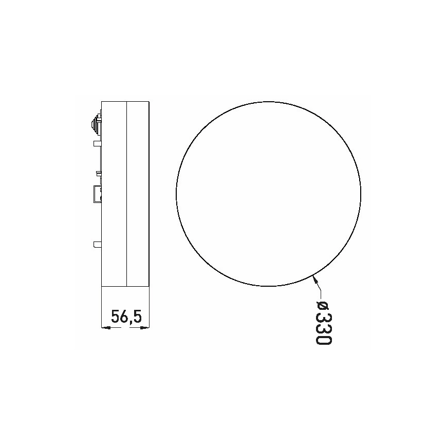 LED Плафон за баня LED/30W/230V 3000/4000/6000K Ø 33 см IP44
