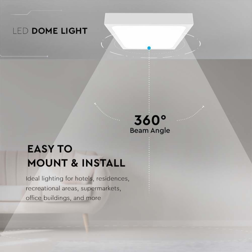 LED Плафон за баня LED/30W/230V 6500K IP44 бял