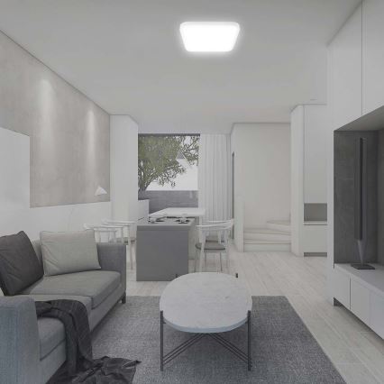 LED Плафон за баня LED/48W/230V 6500K IP44 42x42 см бял