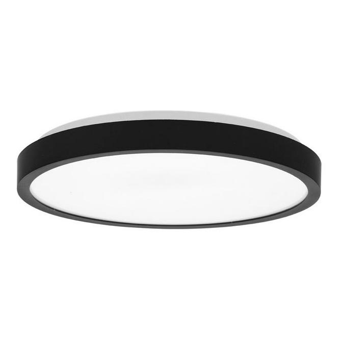 LED Плафон за баня LIRA LED/12W/230V 4000K Ø 25 cm IP44 черен