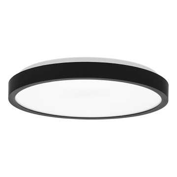LED Плафон за баня LIRA LED/18W/230V 4000K Ø 29,5 cm IP44 черен
